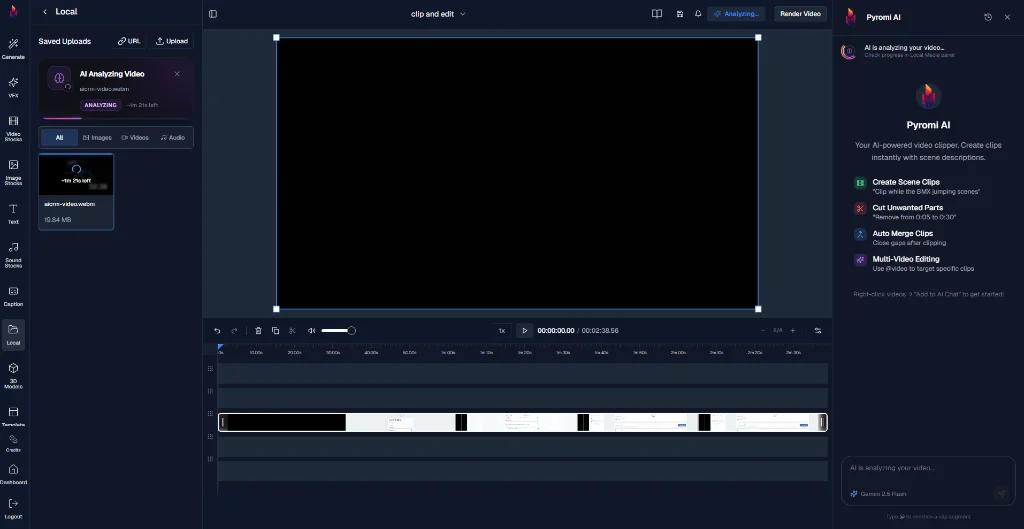 Pyromi AI Analyzing Video